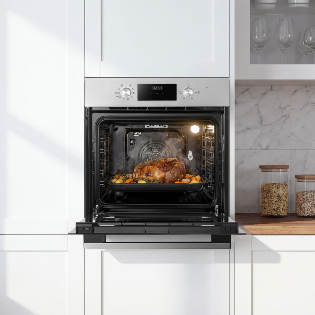 Midea Mbo65m90d2-Ss Xpress Fry  Multifunction Built In Single Oven - H59.5 W59.5 D57.5