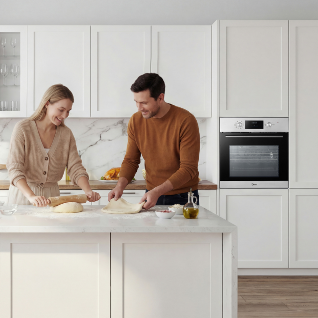 Midea Mbo65m90d2-Ss Xpress Fry  Multifunction Built In Single Oven - H59.5 W59.5 D57.5