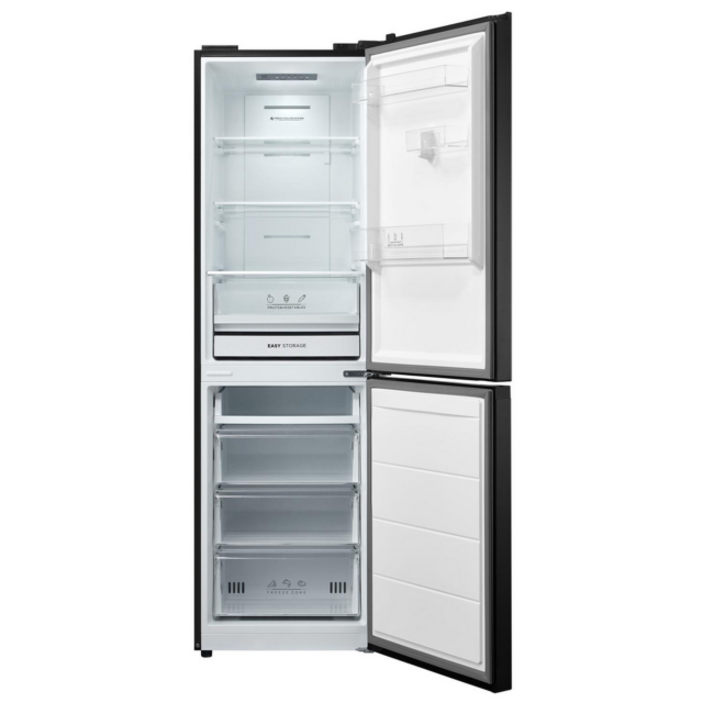 Midea MDRB379FGD30 54.7cm 60/40 Total No Frost Fridge Freezer - Black