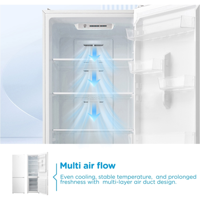 Midea MDRB424FGC01I 70/30 Total No Frost Fridge Freezer - C Energy Rated - H193.5 W65.7 D68.8