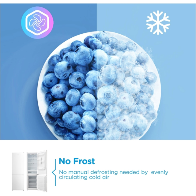 Midea MDRB424FGC01I 70/30 Total No Frost Fridge Freezer - C Energy Rated - H193.5 W65.7 D68.8