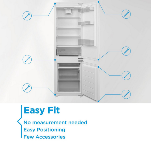Midea MDRE379FGE01D 70/30 Built In Fridge Freezer - E Energy Rated