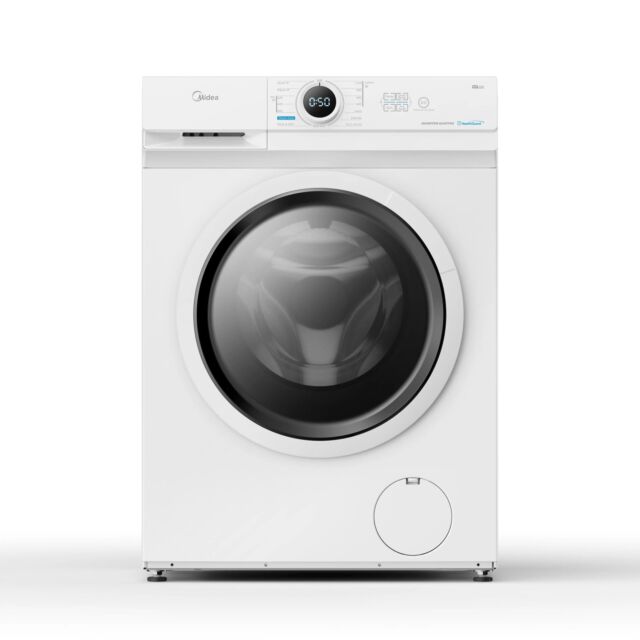 Midea MF100W100BA/W-UK 10Kg 1400 Spin 15/45Min Quickwash - A Energy Rated - H85 W59.5 D53.5