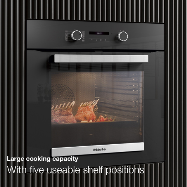 miele H 2465 BP Built In Electric Single Oven - Pyrolitic - Air Fry - A+ Rated - H59.6 W59.5 D56.8