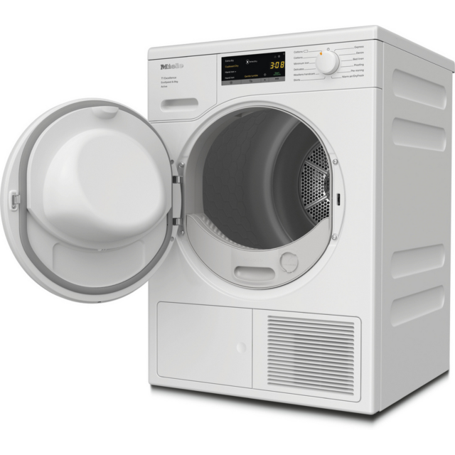 miele TEA525 WP TEA525 8kg Heat Pump Tumble Dryer - White