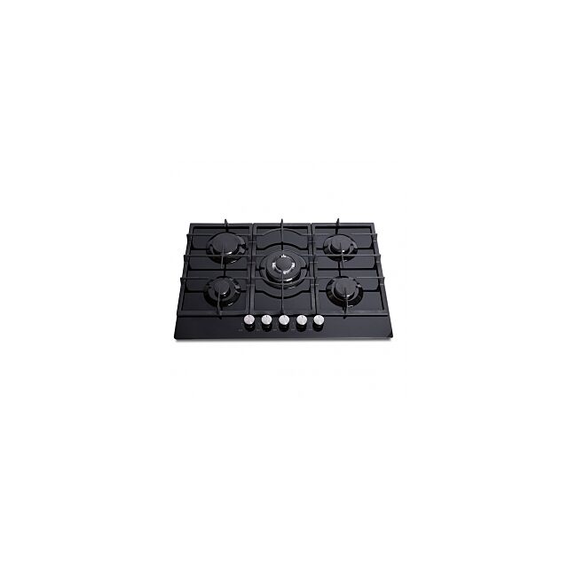Montpellier Mgh75bg 5 Burner Gas Hob - H10 W70 D51
