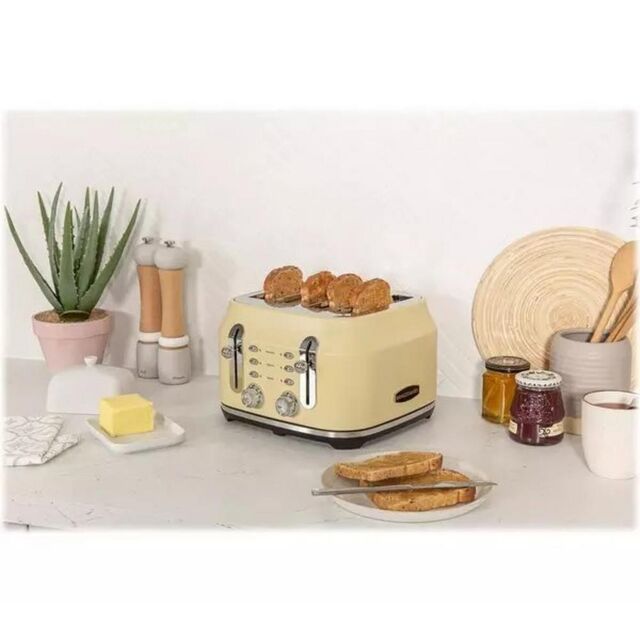 Rangemaster RMCL4S201CM 4 Slice Toaster - Matte Cream