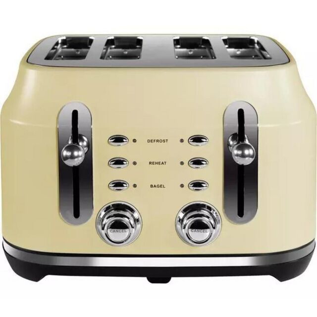 Rangemaster RMCL4S201CM 4 Slice Toaster - Matte Cream