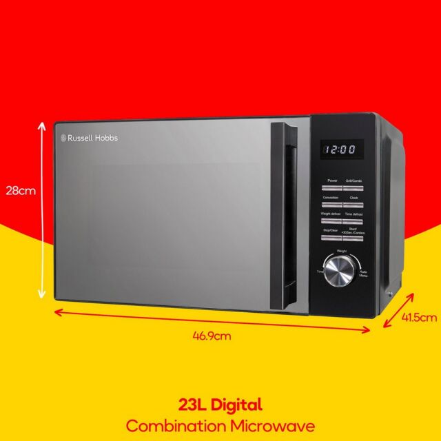 Russell Hobbs RHM2346B 23 Litres Combination Microwave - H28 W46.9 D41.5