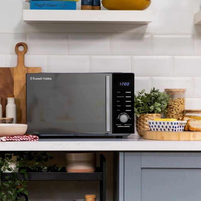 Russell Hobbs RHM2348B 23 Litres Microwave - 800W - Stainless Steel Interior - H29.3 W48 D35.2