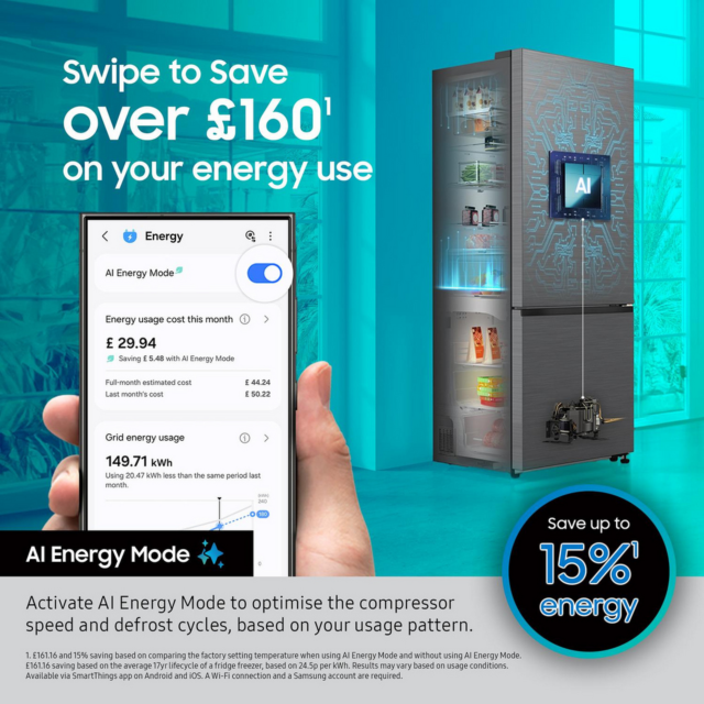 Samsung RB34C632EBN/EU 60/40 Frost Free Fridge Freezer - Drinks Dispenser - H185.3 W59.5 D65.8