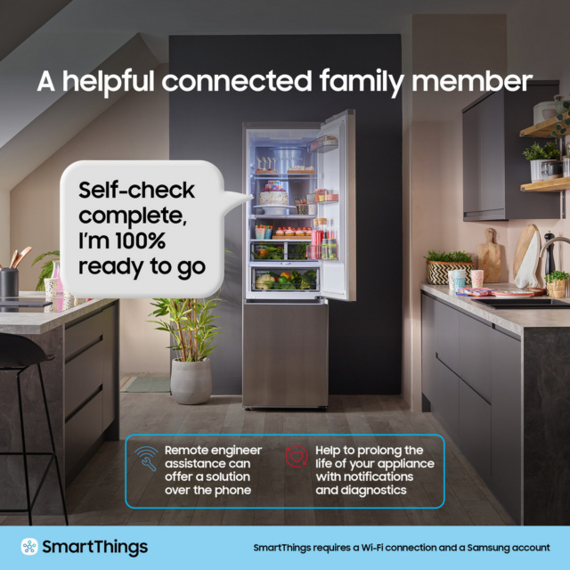 Samsung RB34C632ESA/EU 65 / 35 Split Fridge Freezer - Drinks Dispenser - E Energy Rated - H185.3 D59