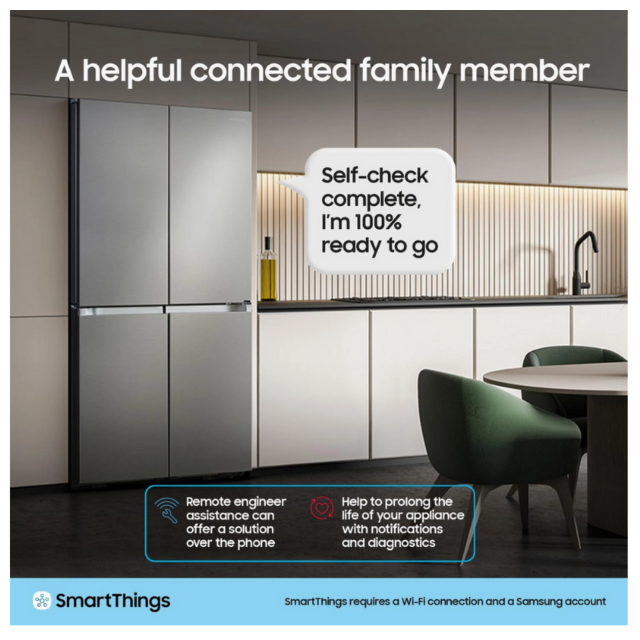 Samsung RF50C532EB1/EU American Fridge Freezer - Water & Ice - E Energy Rated - H177.6 W81.7 D71.5