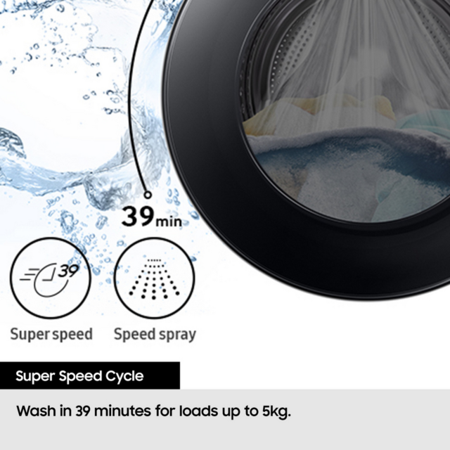 Samsung WD90HG5U34BEEU 9Kg/6Kg 1400 Spin Washer Dryer - H85 W60 D59