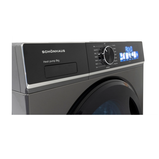 Schönhaus Tdshf018a3g 8Kg Heat Pump Tumble Dryer - A+++ Energy Rated - H85 W59 D62.1