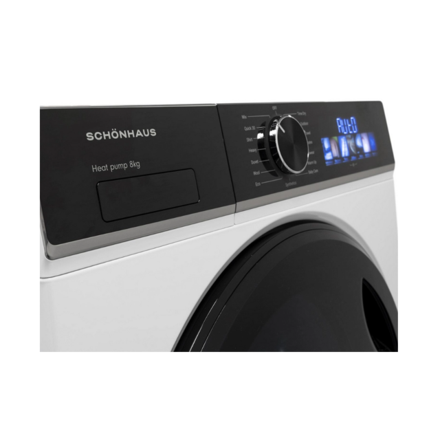 Schönhaus TDSHF018A3W 8Kg Heat Pump Tumble Dryer - A+++ Energy Rated - H85 W59.5 D62.1