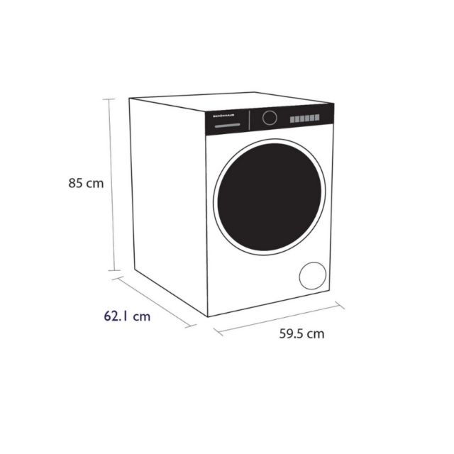 Schönhaus TDSHF018A3W 8Kg Heat Pump Tumble Dryer - A+++ Energy Rated - H85 W59.5 D62.1