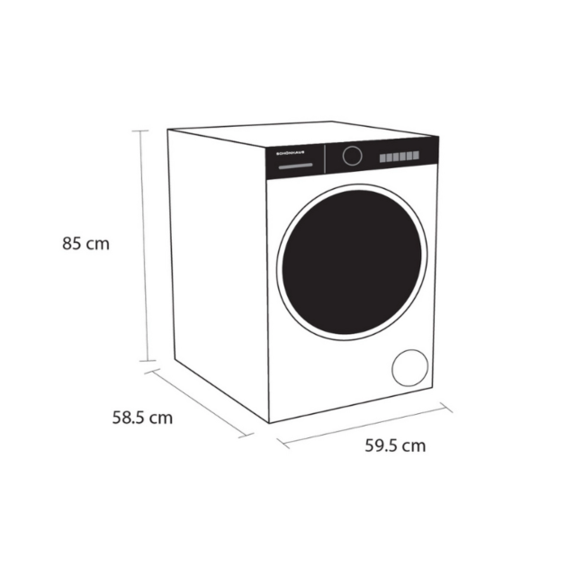Schönhaus WMSF011014AW 10Kg 1400 Spin Washing Machine - A Energy Rated -H85 W59.5 D58.5 
