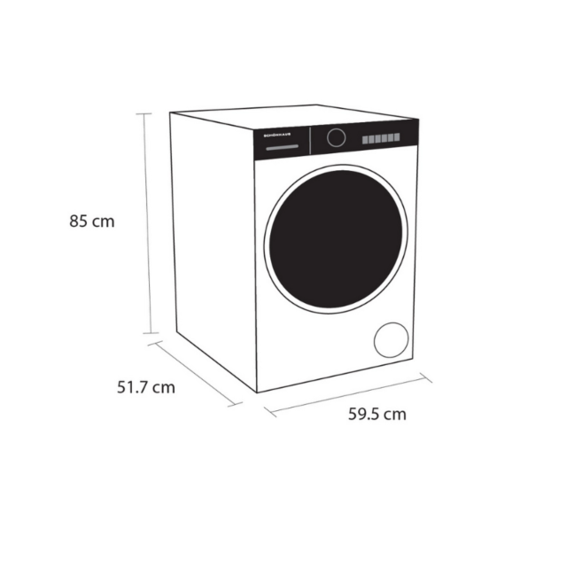 Schonhaus WMSF01814AW 8kg 1400 spin Freestanding Washing Machine