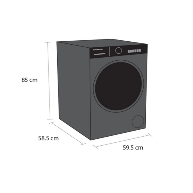 Schönhaus WMSF01914AG 9Kg 1400 Spin Washing Machine - A Energy Rated - H85 W59.5 D58.5