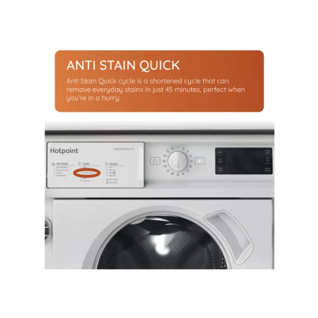 Hotpoint BIWDHG961485 Integrated Washer Dryer - 9Kg/6Kg - B/D Energy Rated - H81.5 W59.5 D54.5