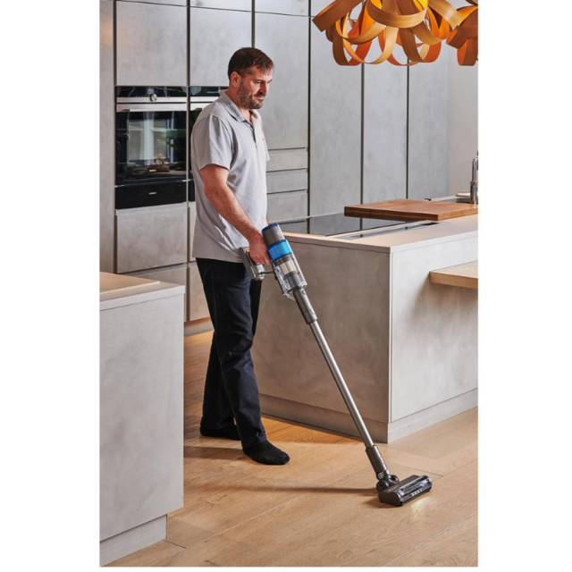 Sebo 95001GB Balance A1 Cordless Stick Vacuum - 48 Minutes Run Time - Basalt Grey/Blue
