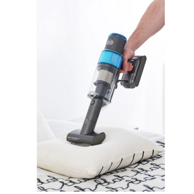 Sebo 95001GB Balance A1 Cordless Stick Vacuum - 48 Minutes Run Time - Basalt Grey/Blue
