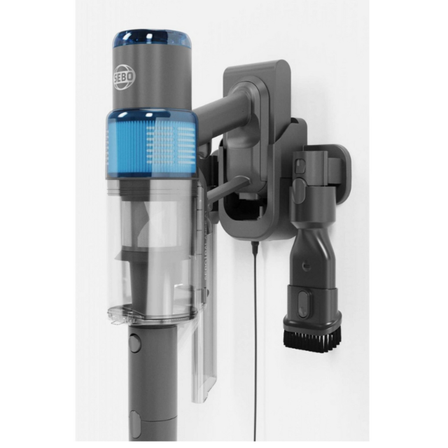 Sebo 95001GB Balance A1 Cordless Stick Vacuum - 48 Minutes Run Time - Basalt Grey/Blue