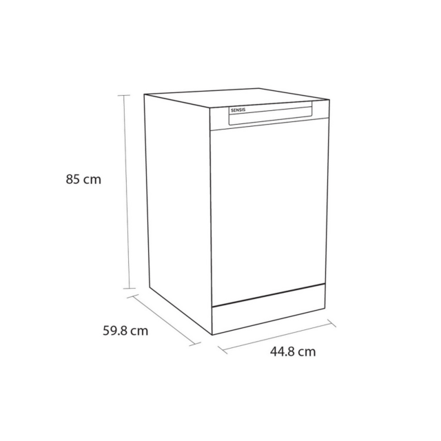 Sensis DWF0110SLEW 10 Place Settings - Half Load - Super50