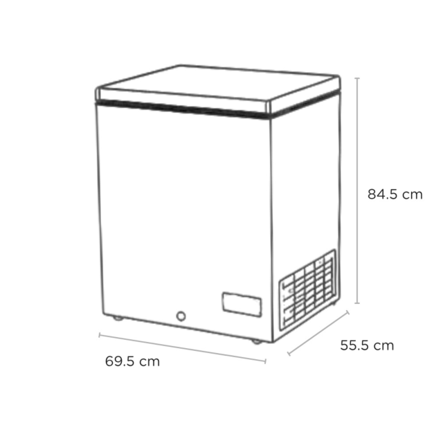 Sensis RFCHT01F137EW 69.5cm Chest Freezer - White