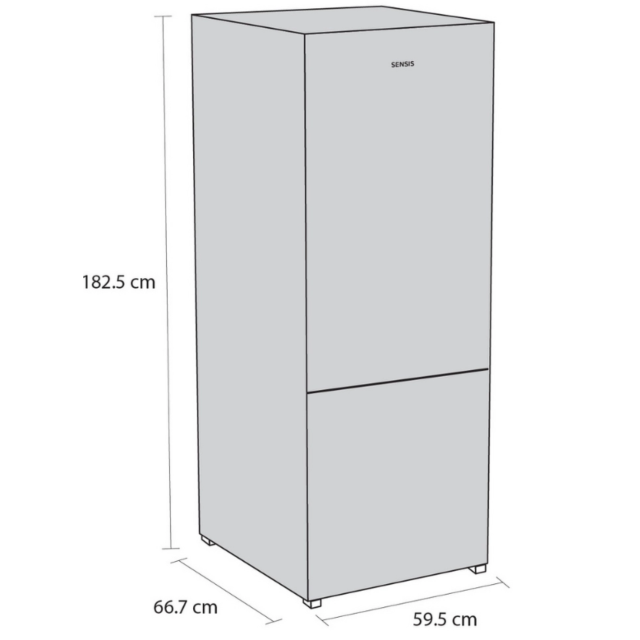 Sensis RFCMF0160ES 60/40 Total No Frost Fridge Freezer - E Energy Rated - 185Cm X 59.5Cm X 66.7