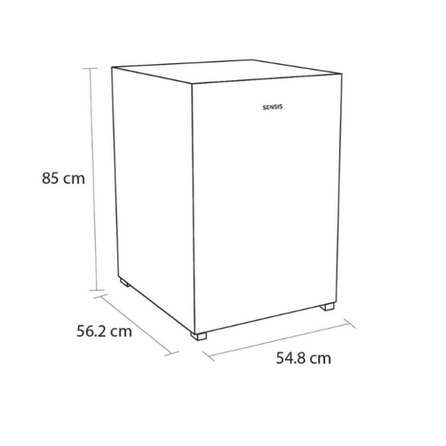 Sensis RFUCF01F54EW Undercounter Ice Box Fridge - E Energy Rated - H85cm W54.8 D56.2