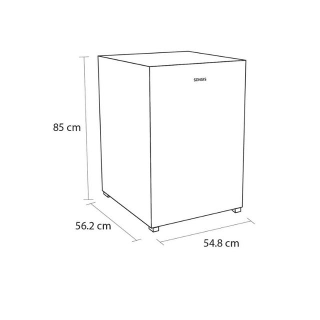 Sensis RFUCF01L54EW Freestanding Larder Fridge - E Energy Rated - W85 W54.8 D56.2
