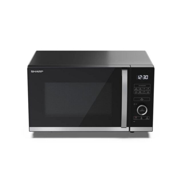 Sharp YC-QS254AU-B 25 Litres Flatbed Microwave Oven - 900W - H28.1 W48.3 D40.3
