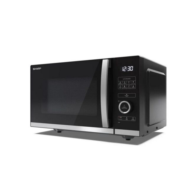 Sharp YC-QS254AU-B 25 Litres Flatbed Microwave Oven - 900W - H28.1 W48.3 D40.3
