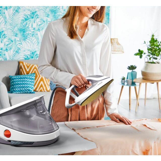 Tefal GV9713G0 High Pressure Steam Generator - Dove Grey & White