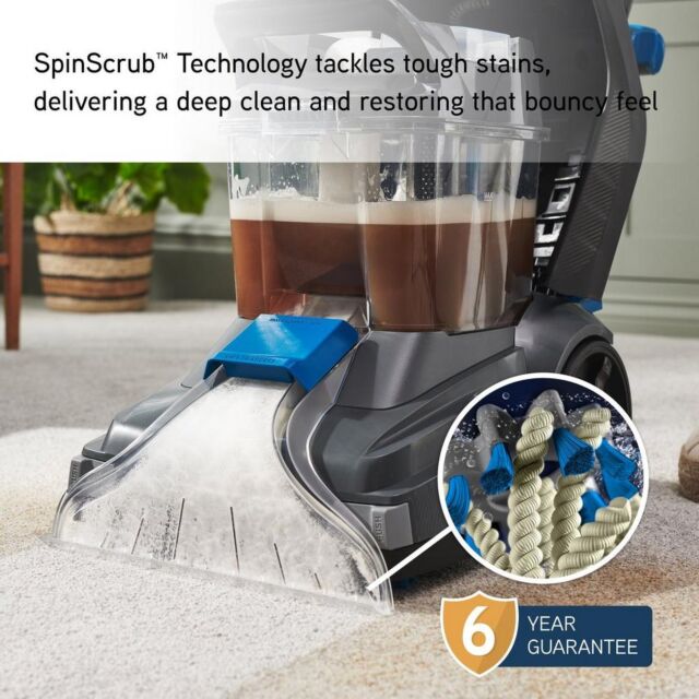 Vax CDCW-SSXS SpinScrub Power Carpet Washer - Grey + Tiger Blue