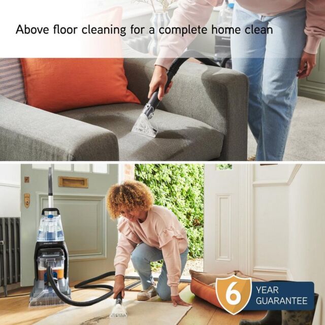 Vax CDCW-SSXS SpinScrub Power Carpet Washer - Grey + Tiger Blue