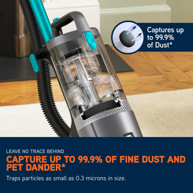 Vax CDUP-LORP Liftout Reach Pet-Design Upright Vacuum Cleaner - Graphite / Teal