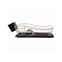 Tower T81400RB Dish Rack With Tray - Blk